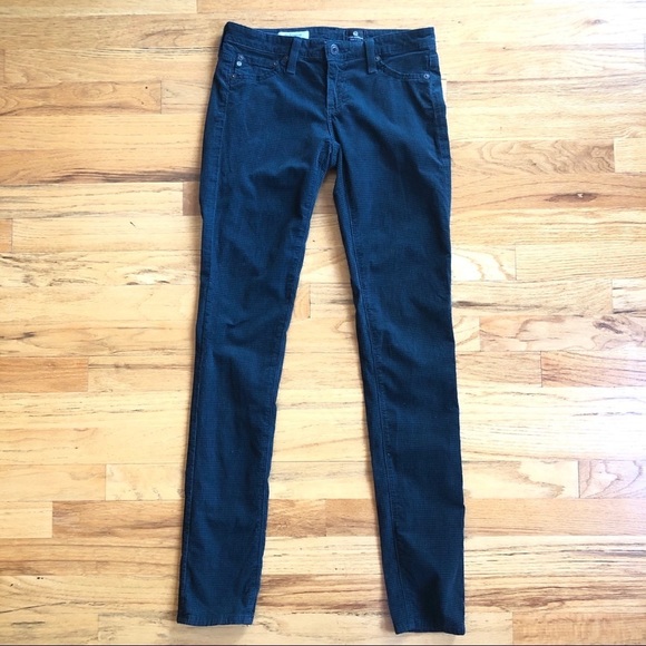 Ag Adriano Goldschmied Pants - ADRIANO GOLDSCHMIED Green Corduroy Skinny Legging